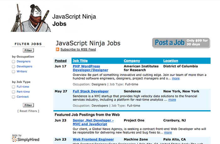 Jsninja jobs