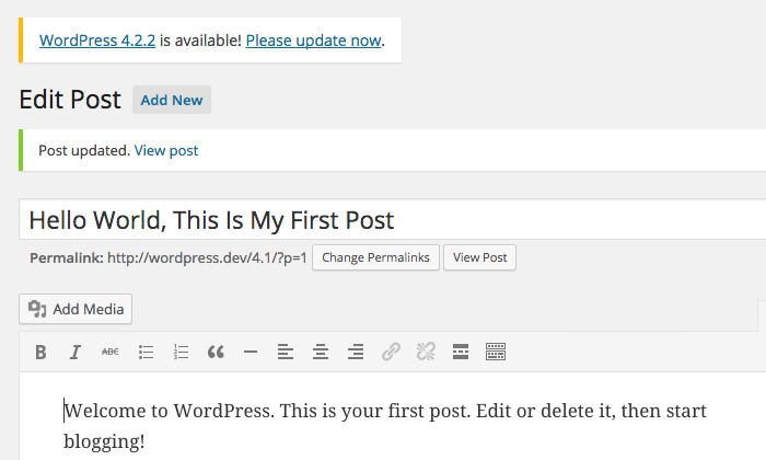 WordPress capital title