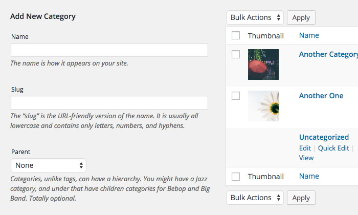 Thumbnail image in the category