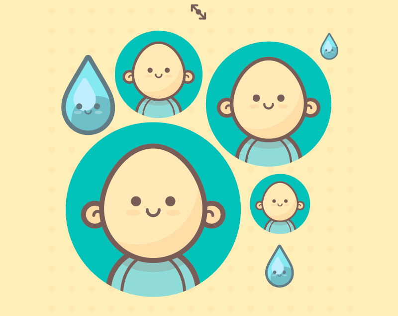 300 Kawaii-style Cute Icons and Avatars