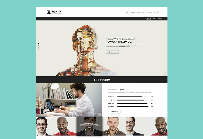 Agenzia: Multipurpose PSD Portfolio Template