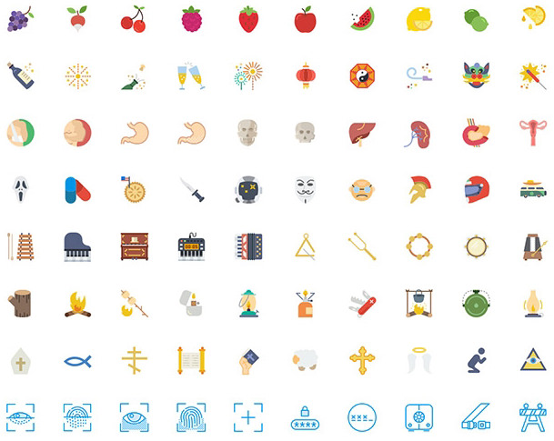 Smashicons: 250 Different-style Free Icons
