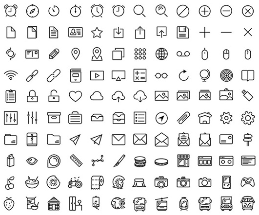 120 Free Outlined Multi-purpose Icons