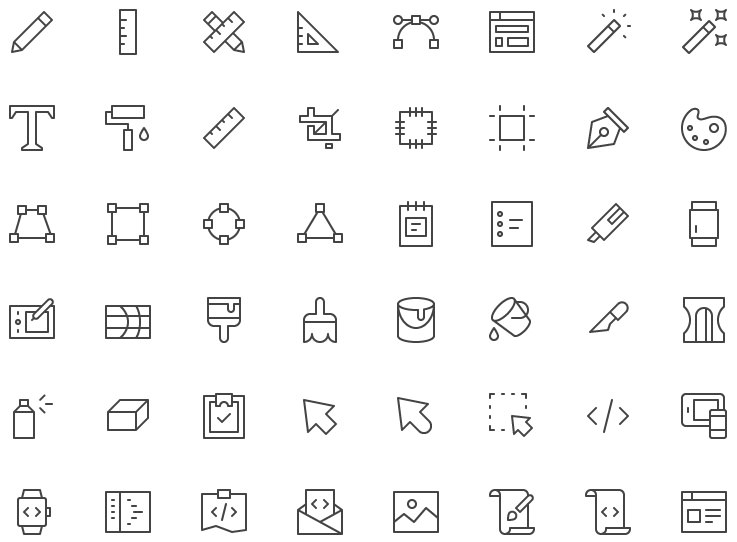 40 Sketch Social Icons