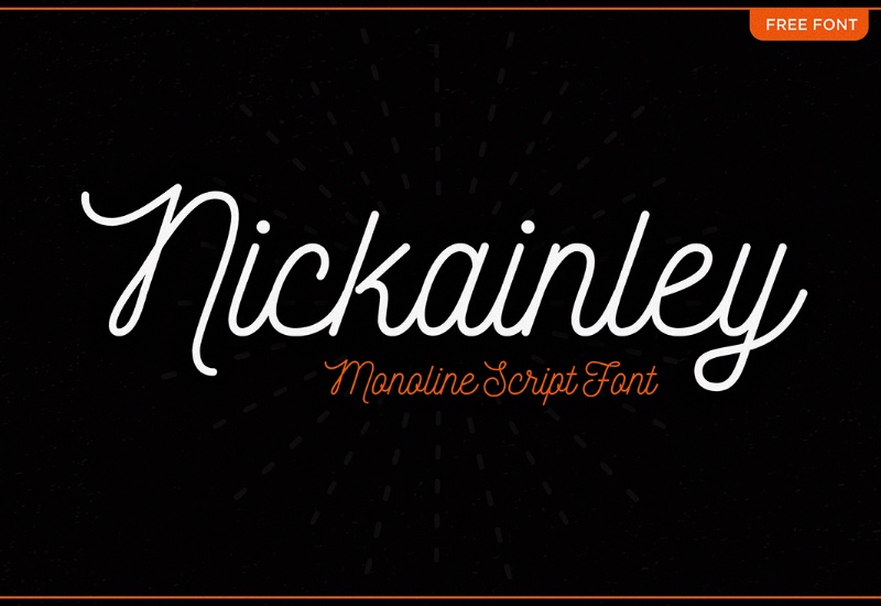Nickainley: Free Script Font