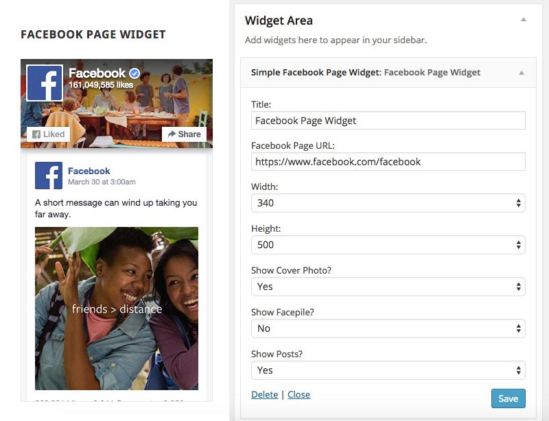 Simple Facebook Page Widget & Shortcode Plugin