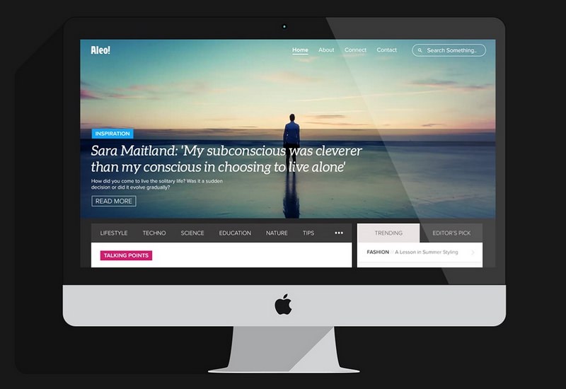Aleo: Free PSD Template