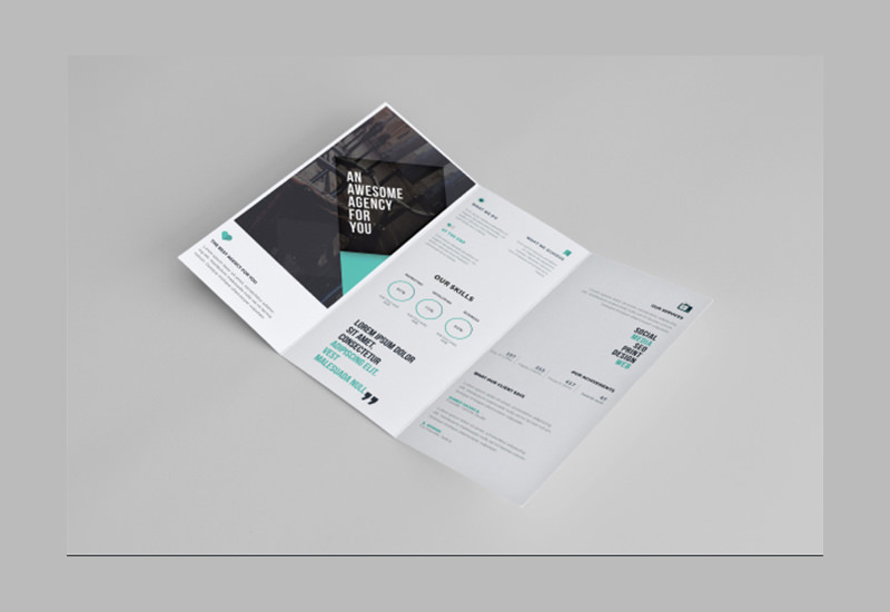 Tri-fold PSD Brochure Template