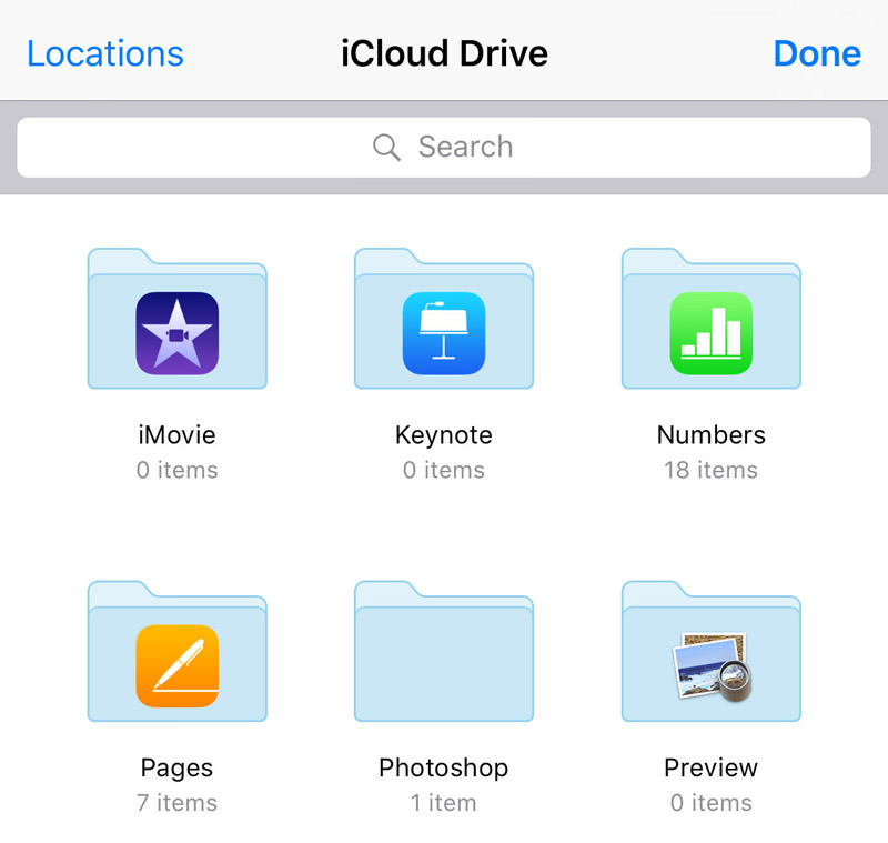 email attachment via icloud drive