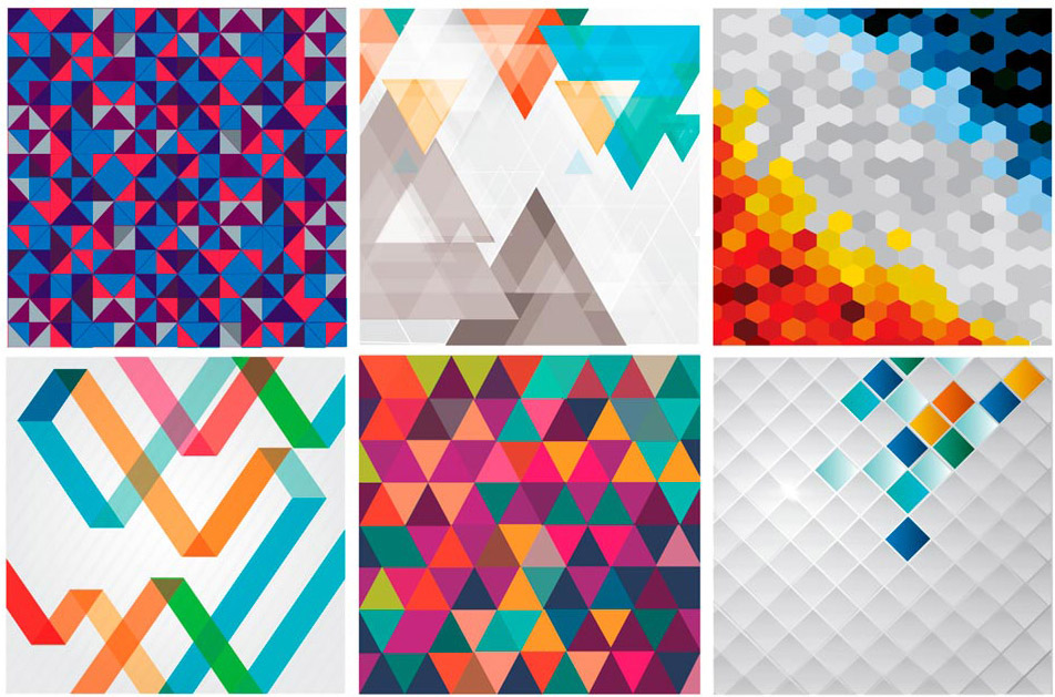21 Free Vector Geometric Backgrounds