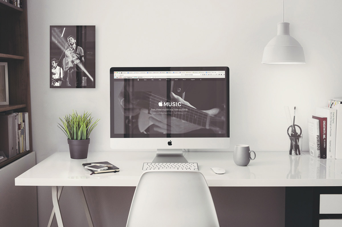 Free 5K Retina and 27'' IMac PSD Mockup
