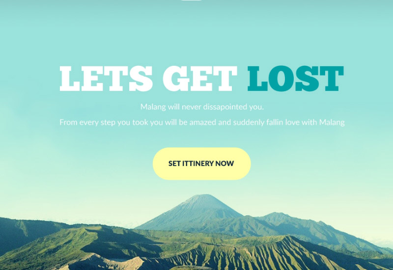YukNgalam: Tourism and Travel Website PSD Template