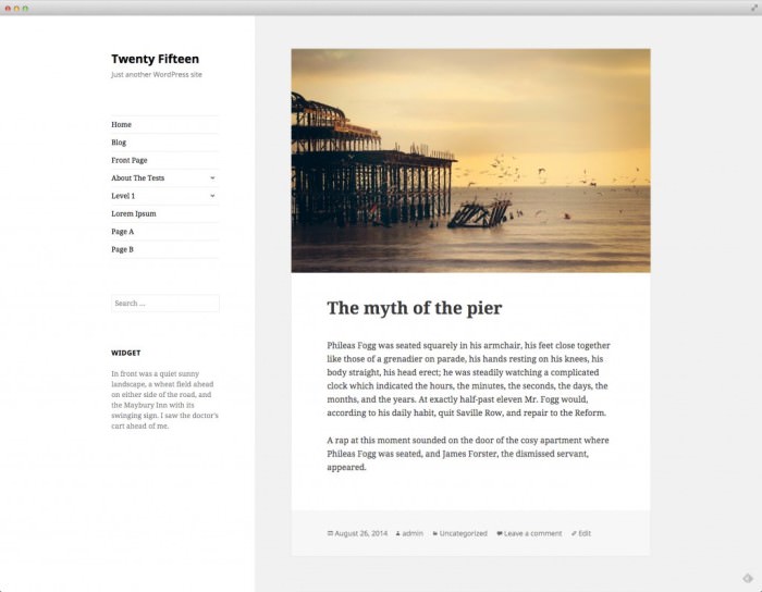 Twenty Fifteen WordPress Theme