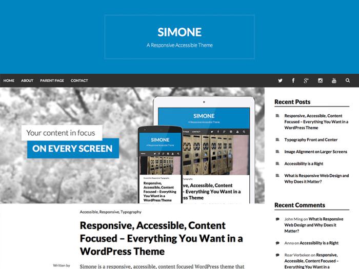 Simone WordPress Theme