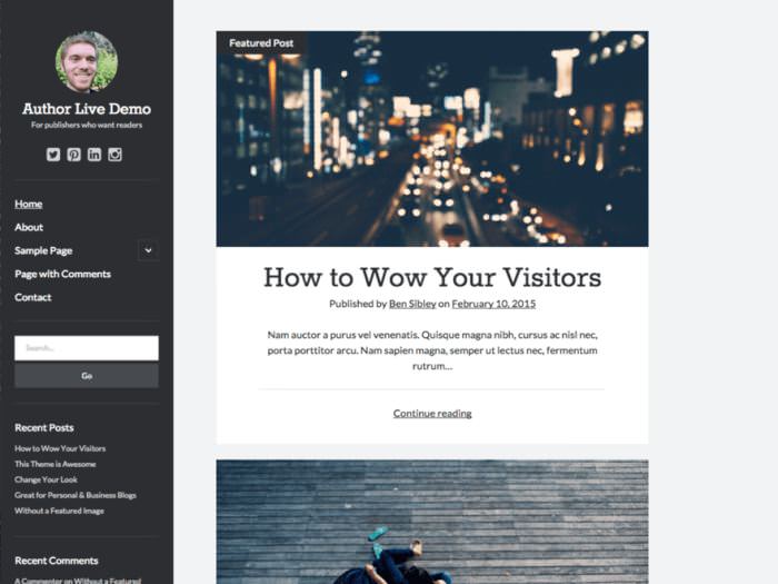 Author WordPress Theme