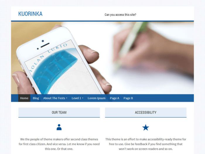 Kuorinka WordPress Theme