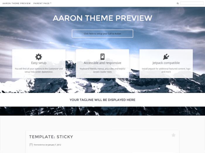 Aaron WordPress Theme