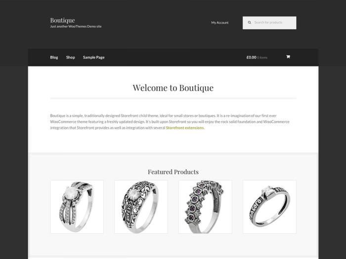 Boutique WordPress Theme