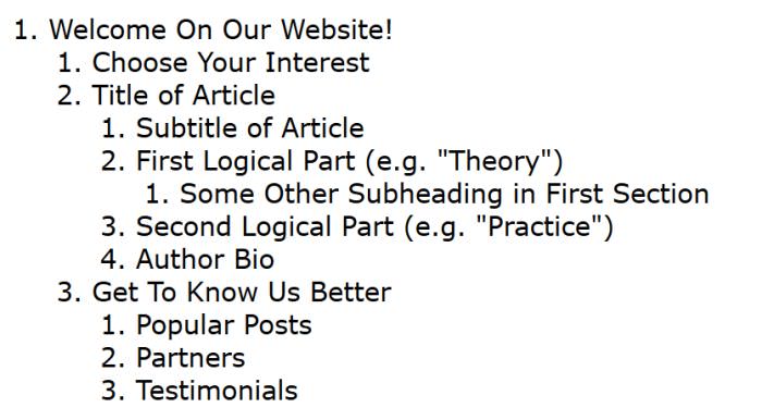 Example Code Outline