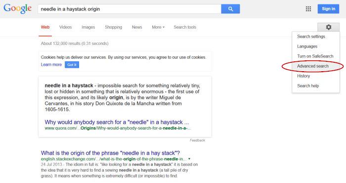 Google Advanced Search