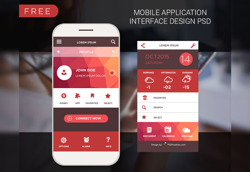 Mobile App Material Design UI Kit