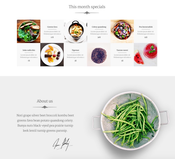Veggie: Free Cooking Web PSD Template