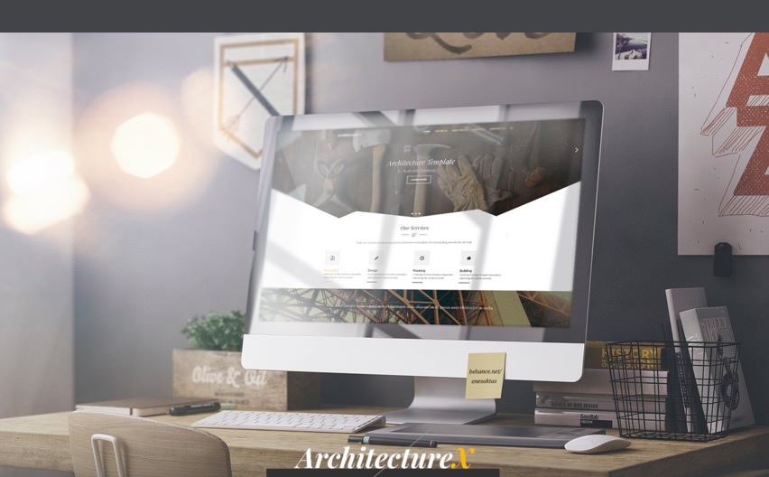 ArchitectureX: Neat Multi-style Website PSD Template