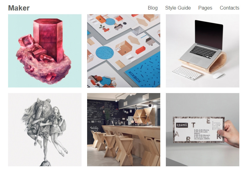 Maker: Clean Portfolio WordPress Theme