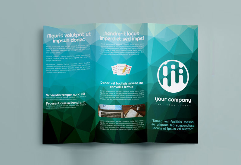 Geometric Trifold Brochure Template