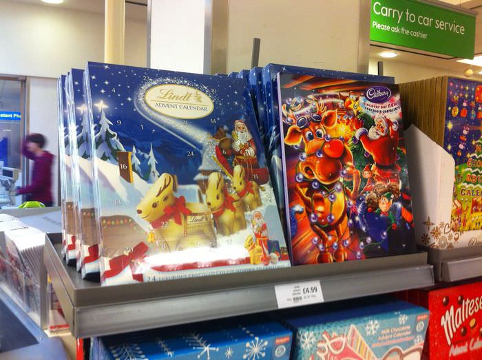 Advent Calendars in a Supermarket