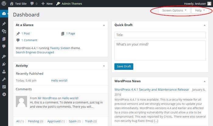 Hide Top Right Corner Admin Menu
