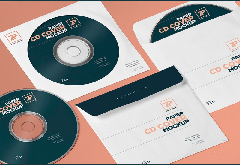 Isometric CD Cover PSD Mockup Generator