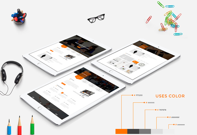 Logic: Multipurpose Business PSD Web Template