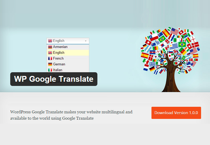 WP Google Translate: WordPress Plugin