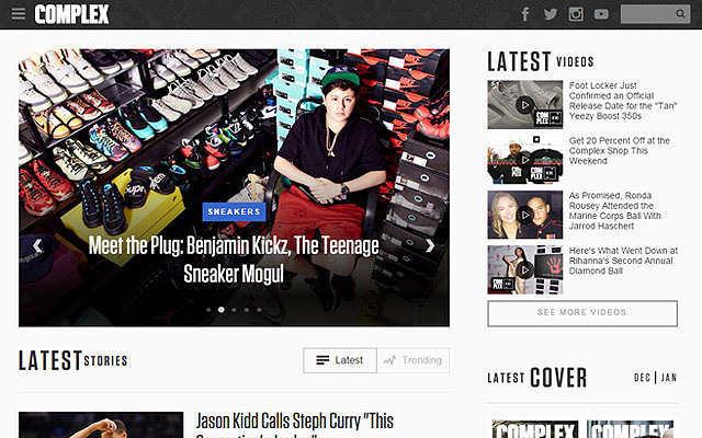 complex magazine featured posts