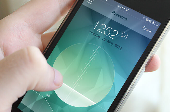 App with pressure touch function