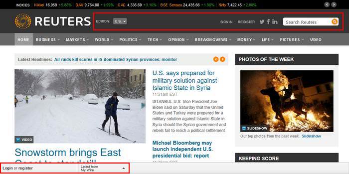 Reuters Utility Navigation 1