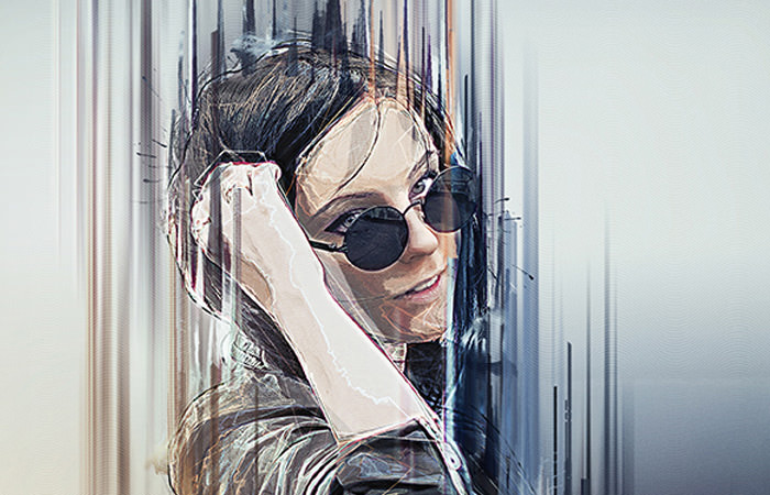 artista photoshop action painting