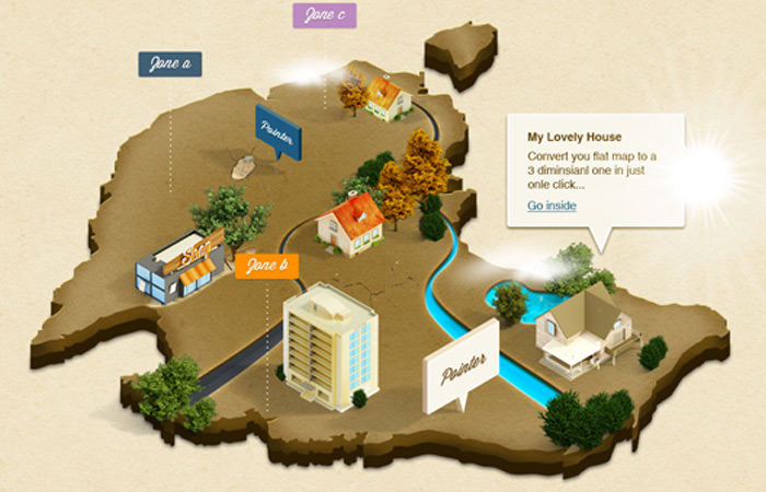 isometric maps 3d actions atn