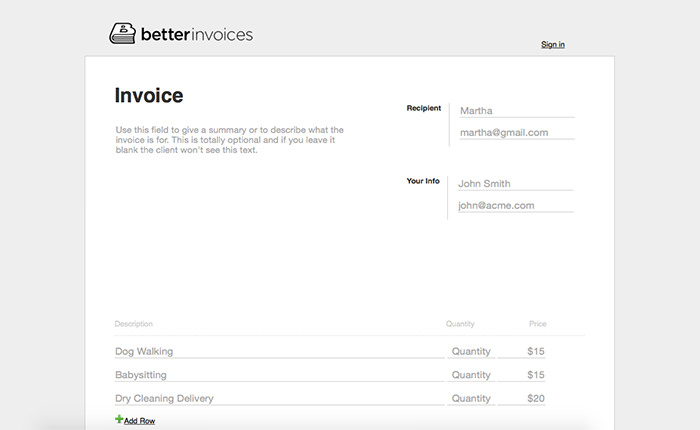 Better Invoices