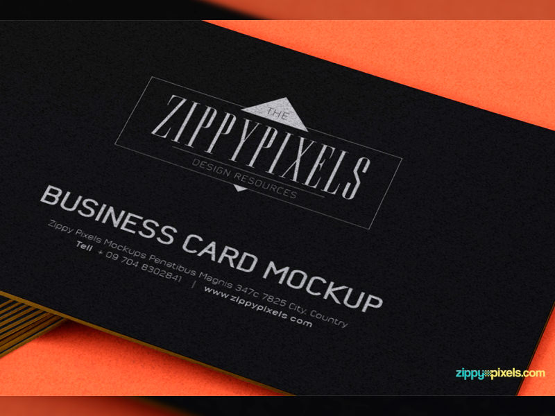 Stacked Business Card Mockup