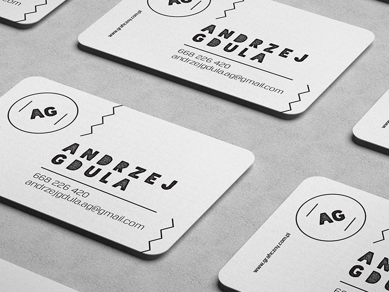 Rounded Busines Card Mockups