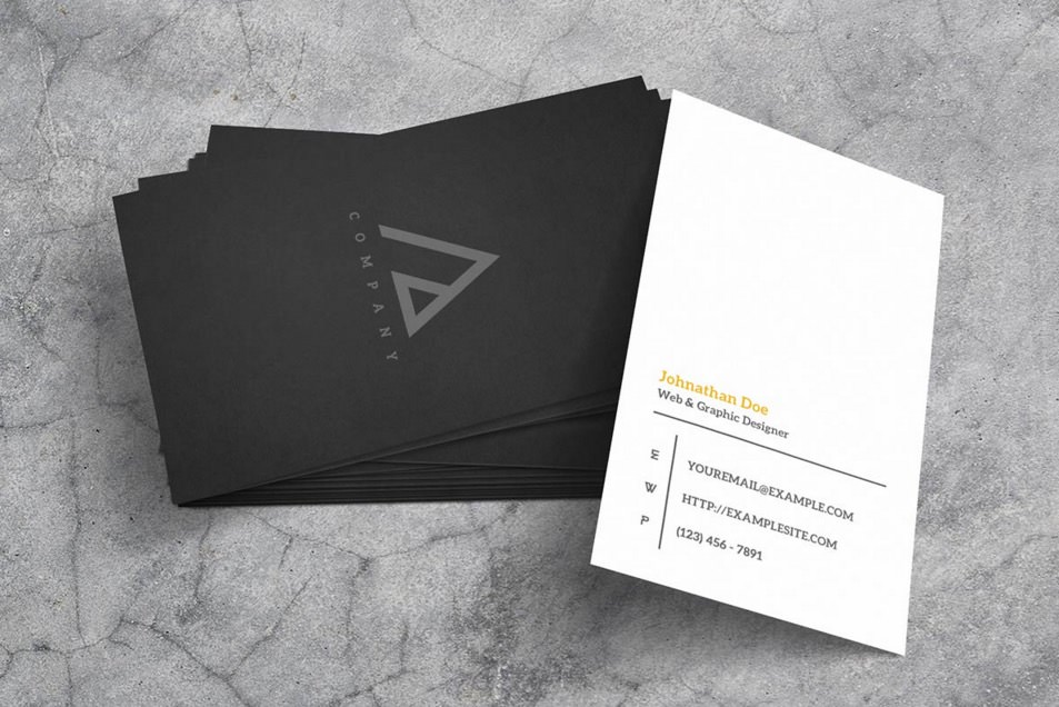 Monochromatic Business Card Mockup