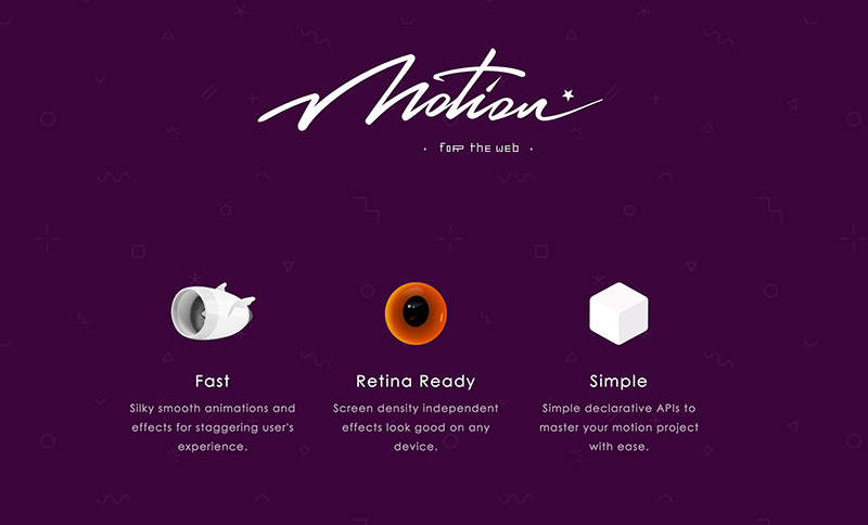 Mo.js Website Preview