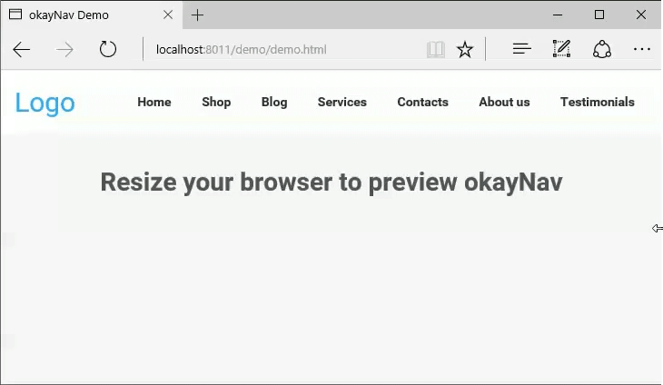 OkayNavigation Sliding Menu