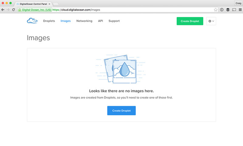 digital ocean empty state