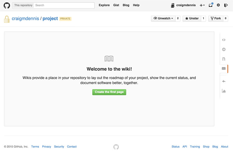 empty wiki on github state