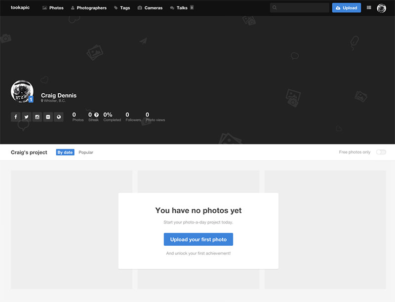 tookapic homepage