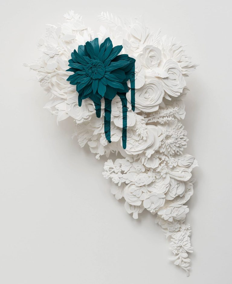 Drips of Colored Paper Accentuate the Intricate Details of Joey Bates’ Layered Bouquets