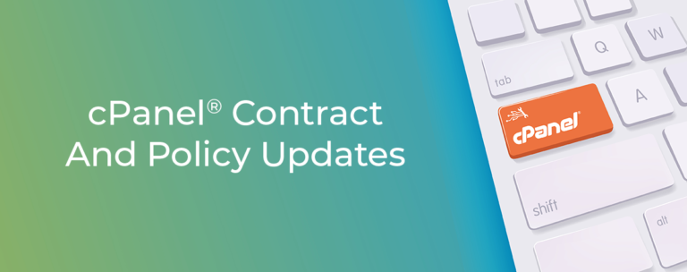 cPanel® Contract And Policy Updates